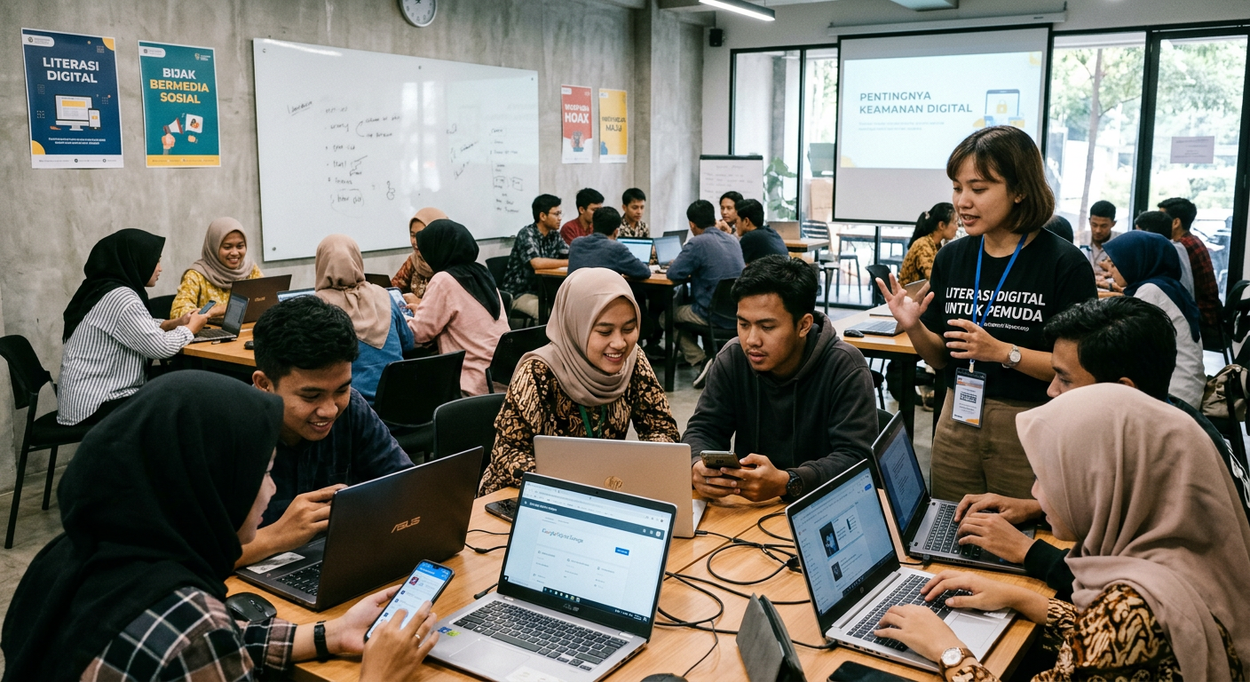 Workshop Literasi Digital Pemuda - kegiatan LIVESGP PRIZE